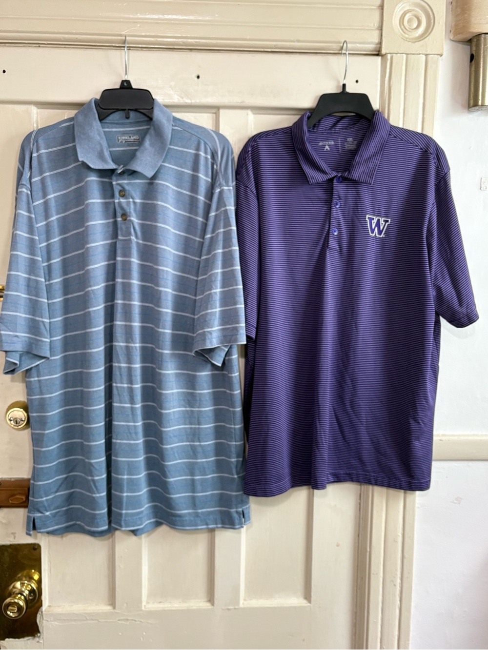 ANTIGUA & kirkland signature men’s polo striped shirt size XXL